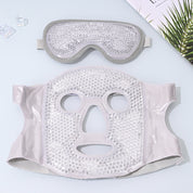 Set de máscara facial y antifaz de gel frío