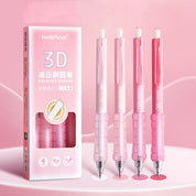 Set de lapiceros 3D con grip de silicona
