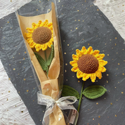 Bouquet individual de girasol tejido - Dressygt