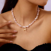 Collar de piedras y estrella de mar