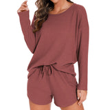 Conjunto de short y top de manga larga