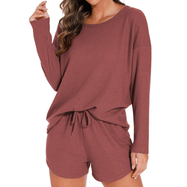 Conjunto de short y top de manga larga
