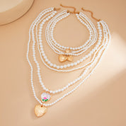 Set de collares de perlas multicapa - Dressygt