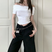 Blusa de hombros descubiertos - Dressygt