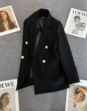 Blazer classy con detalles dorados - Dressygt