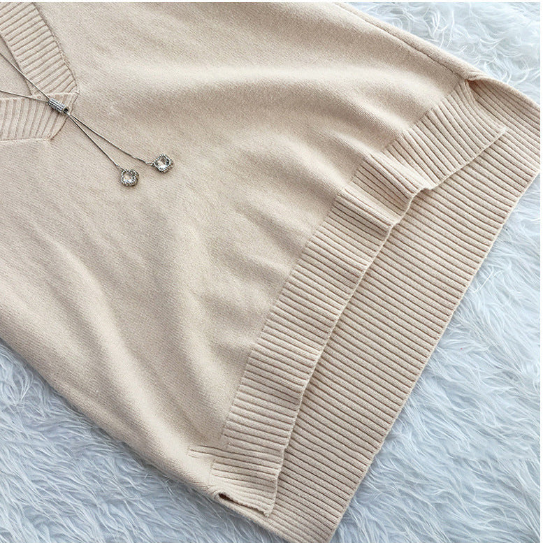 Chaleco unitalla con cuello en forma de V