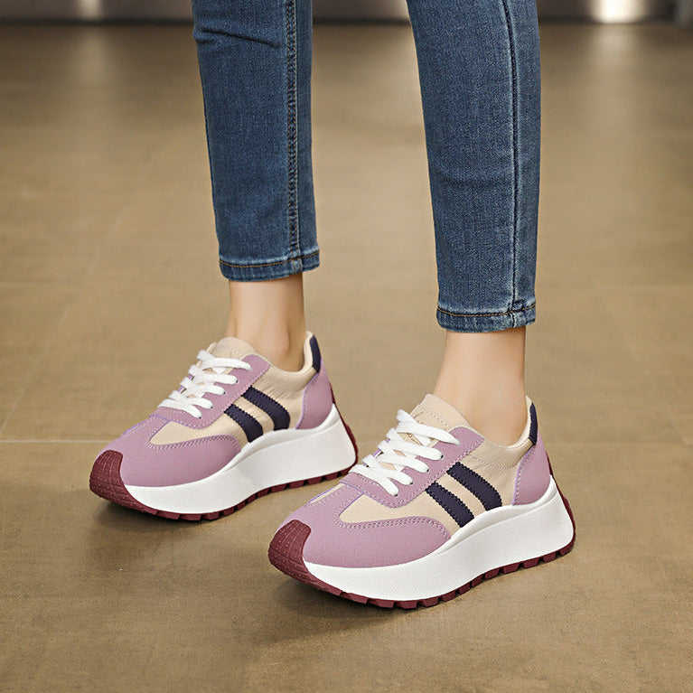Tenis con plataforma retro