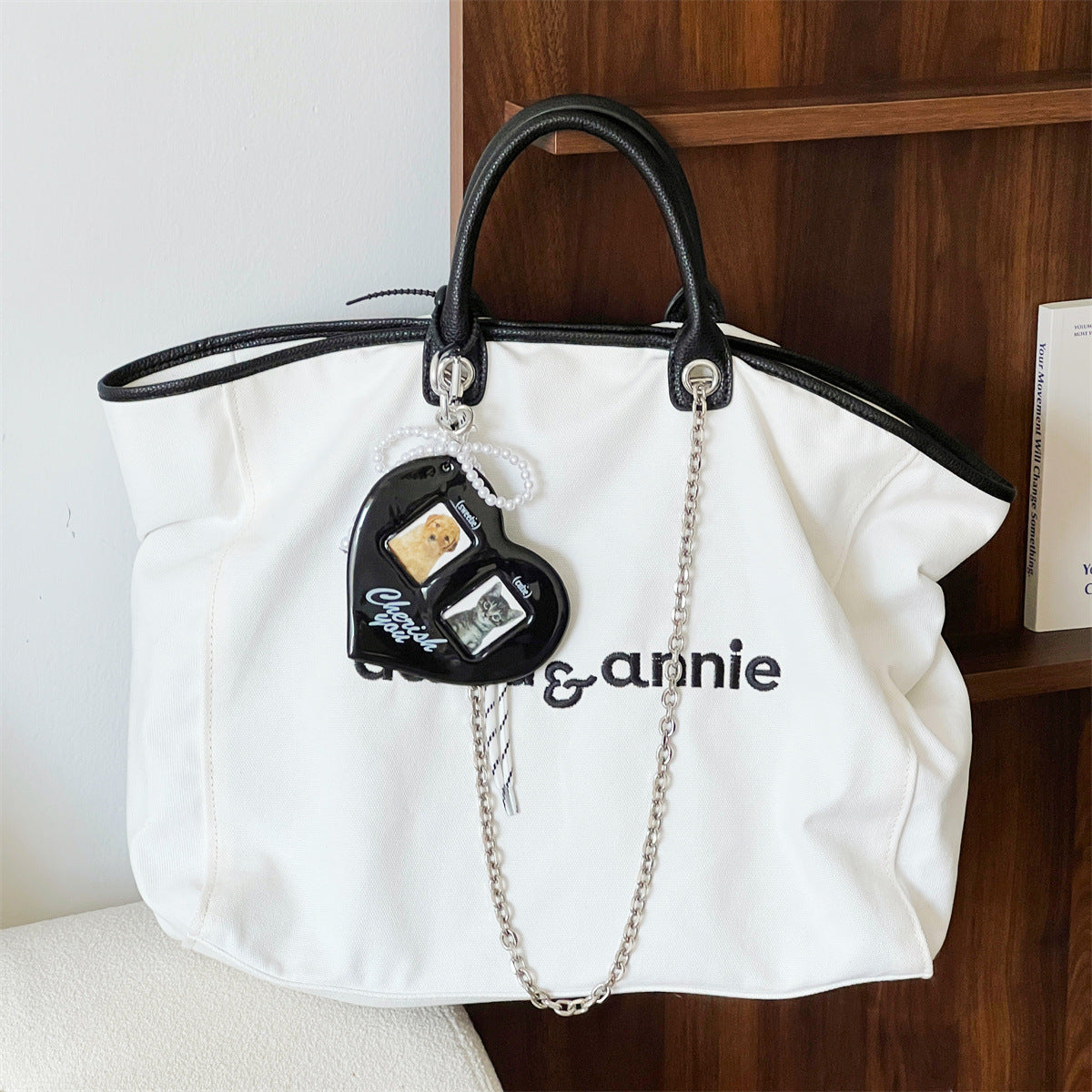 Llavero de corazón portafotos doble - Dressygt