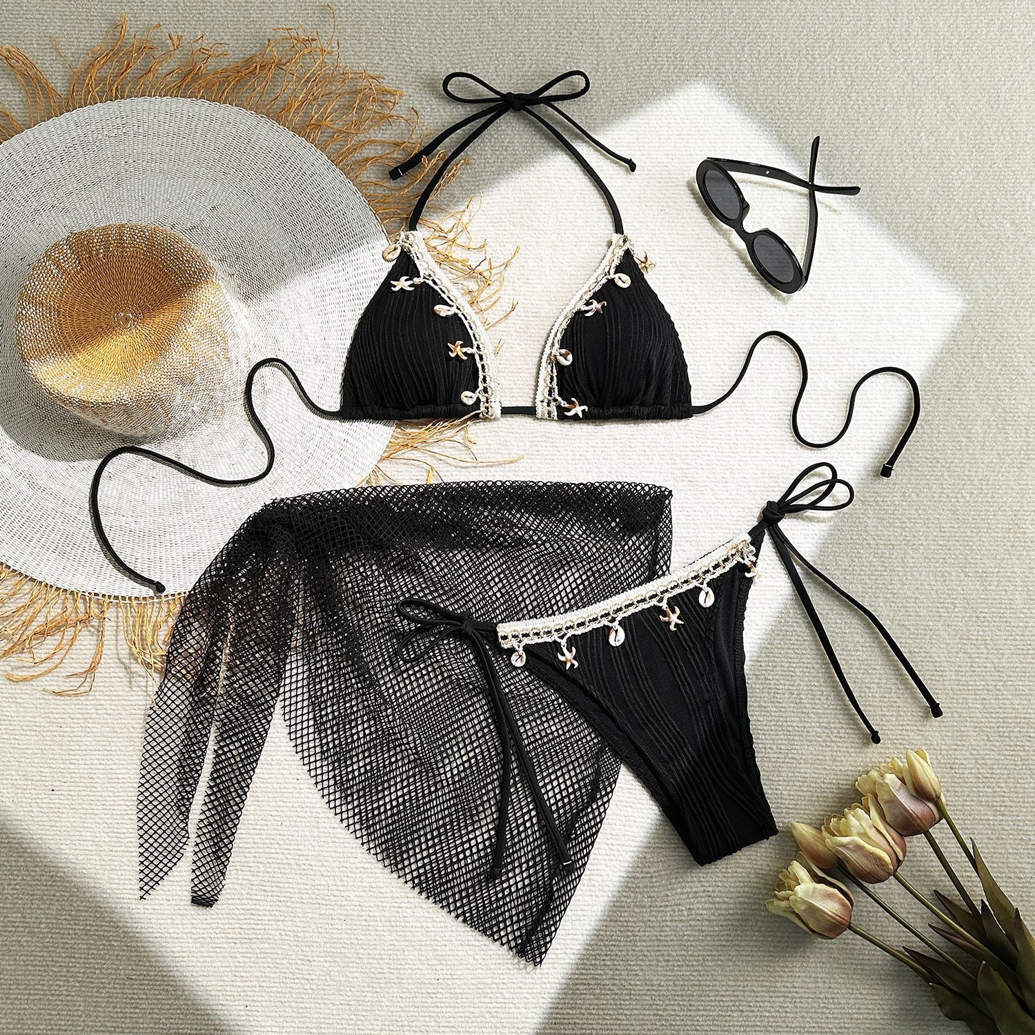 Traje de baño de 3 piezas