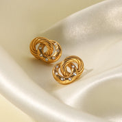 Aretes de círculo doble