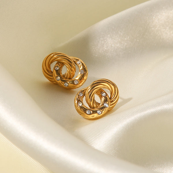 Aretes de círculo doble