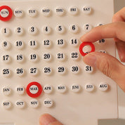 Calendario acrílico 3D