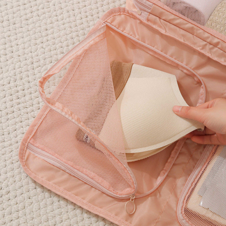 Bolsa de viaje plegable con separadores de malla
