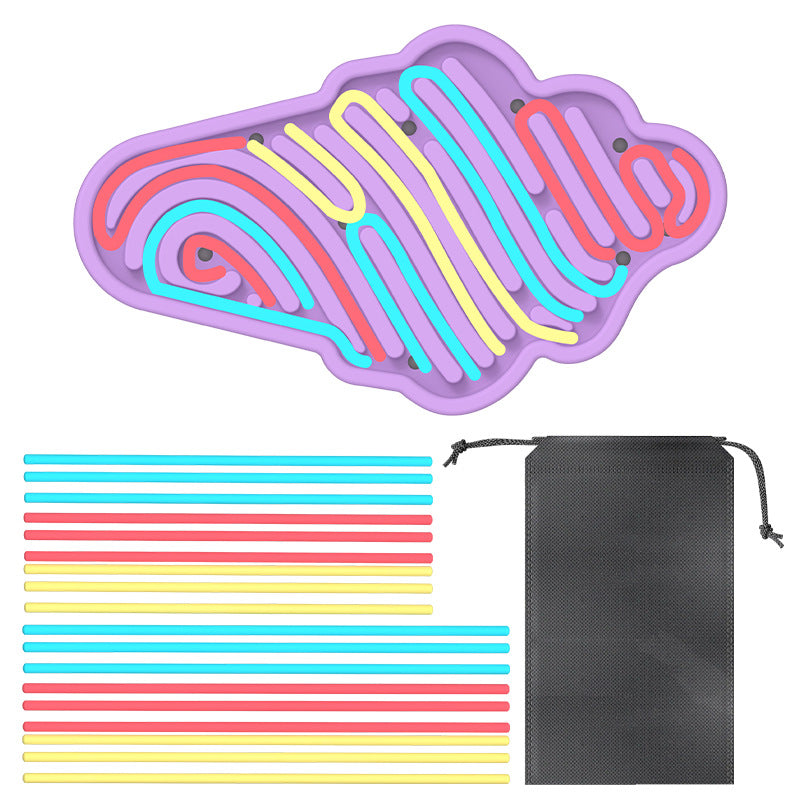 Tablero para actividades sensoriales con diseños