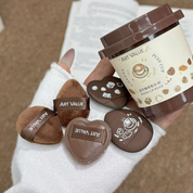 Set de mini esponjas de maquillaje con estuche tipo café - Dressygt