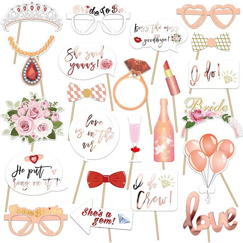 Accesorios para fotos de team bride
