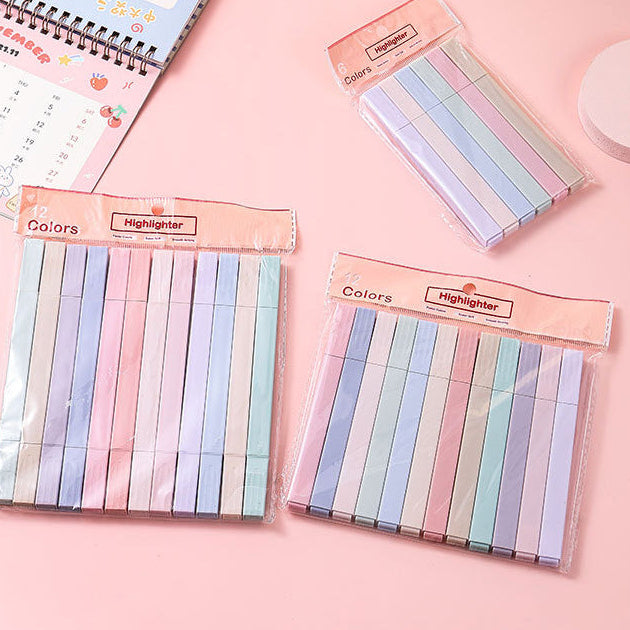 Set de 6 resaltadores cuadrados