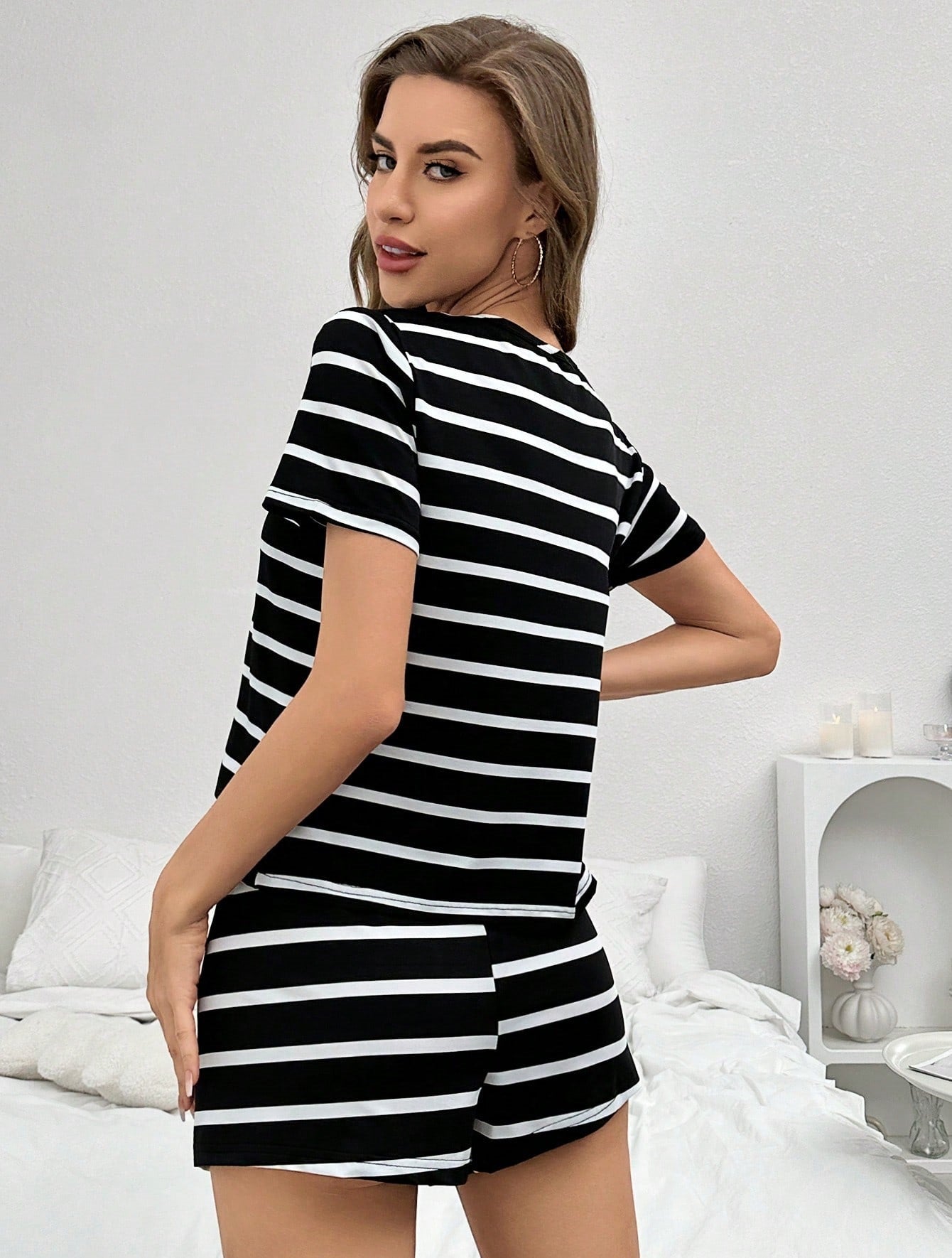 Set de pijama de líneas