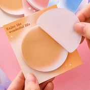 Notas adhesivas con diseño degradado