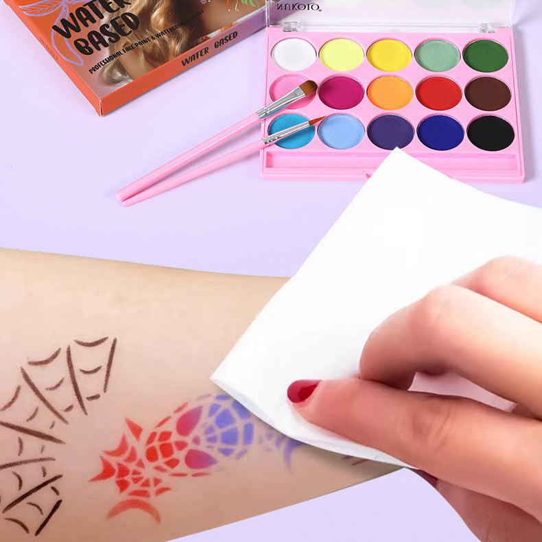 Paleta de pintura facial de 12 colores