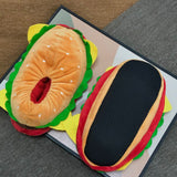 Pantuflas 3D de hamburguesa