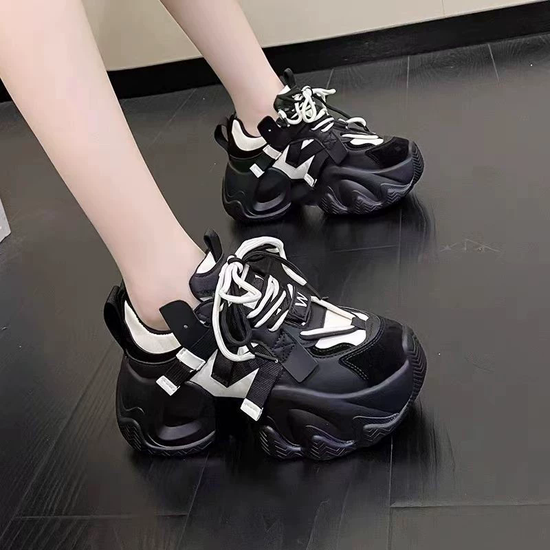 Tenis chunky negros estilo urbano - Dressygt
