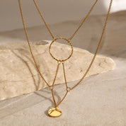 Collar con colgante de circulo
