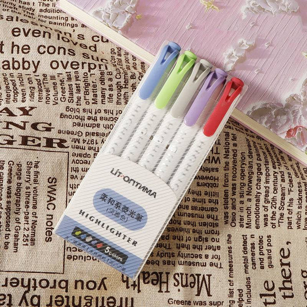 Set de 5 Resaltadores highlighter
