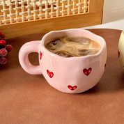 Taza de cerámica con corazones - Dressygt
