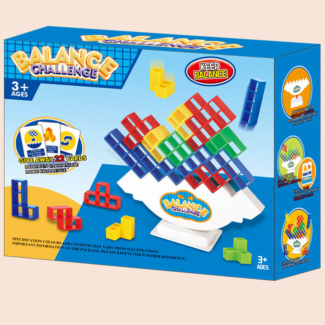 Juego de equilibrio de 48 bloques