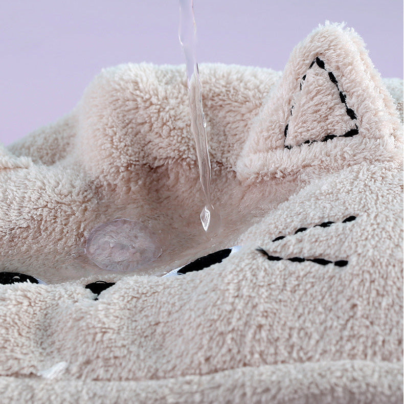 Toalla de cabello con diseño de gatito - Dressygt