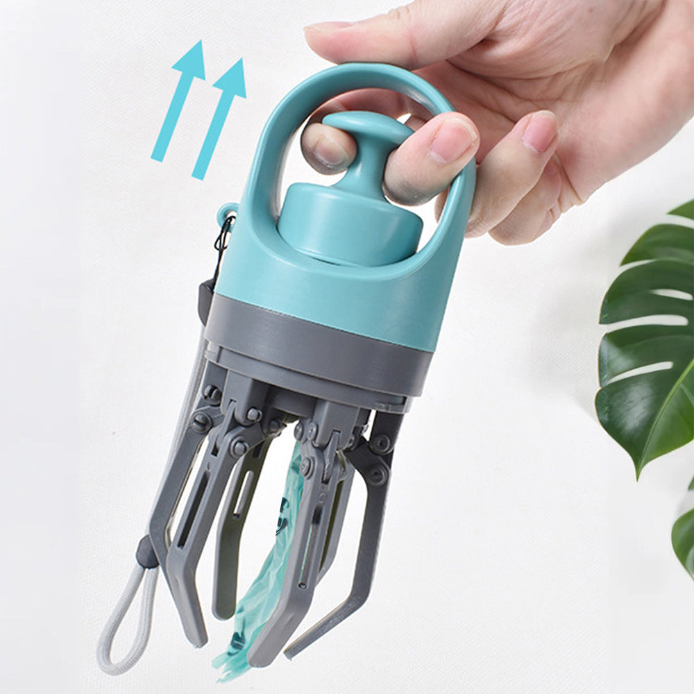 Recogedor con agarrador para desechos de mascotas