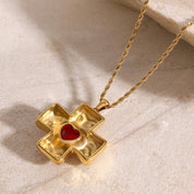 Collar con dije de cruz - Dressygt