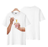 T-shirt de vaso de fideos