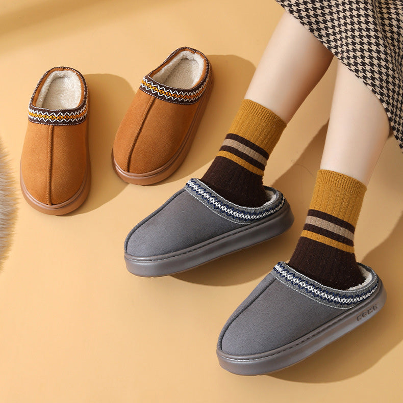 Pantuflas antideslizantes con forro de peluche