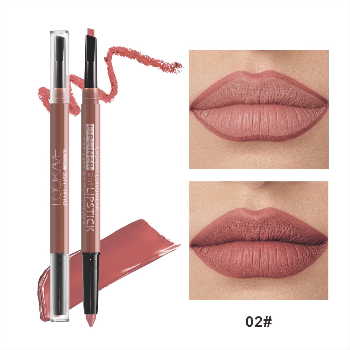 Labial mate 2 en 1 con delineador - Dressygt