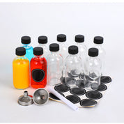 Set de mini botellas de vidrio con tapa