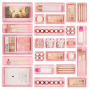 Set de 25 organizadores color rosa para gaveta - Dressygt