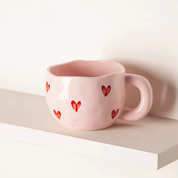 Taza de cerámica con corazones - Dressygt