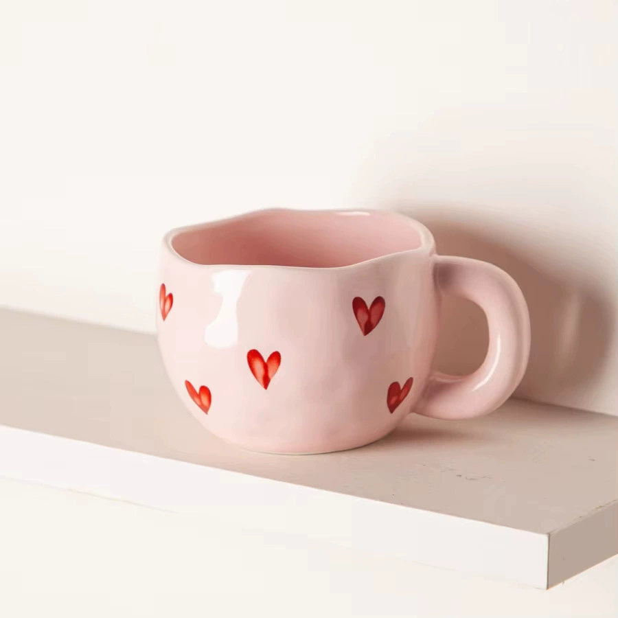 Taza de cerámica con corazones - Dressygt