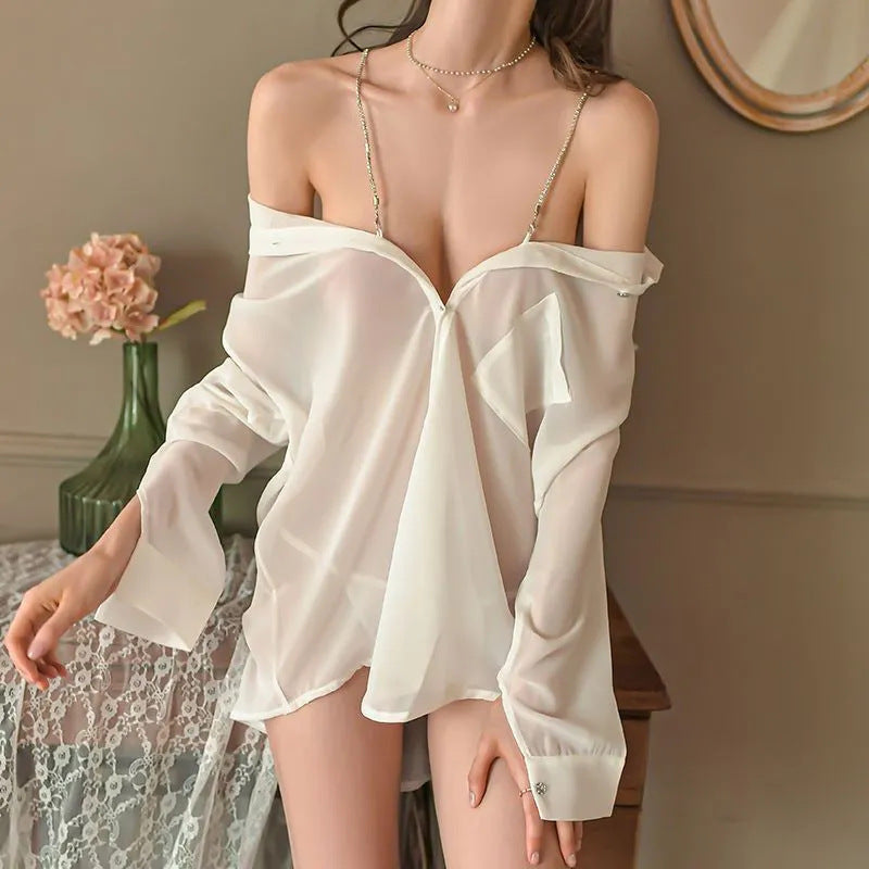 Lencería tipo camisa con tirantes - Dressygt