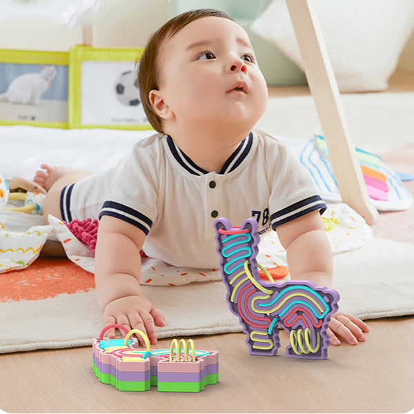 Tablero para actividades sensoriales con diseños