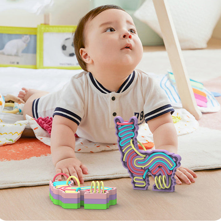 Tablero para actividades sensoriales con diseños