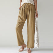 Pantalón casual wide leg