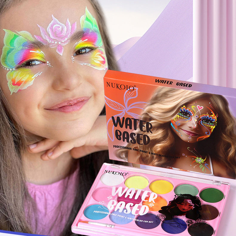 Paleta de pintura facial de 12 colores