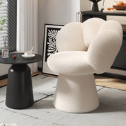 Silla giratoria con diseño de flor