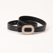 Cinturón con decoración de perlas