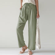 Pantalón casual wide leg