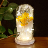 Lampara de cristal de flores