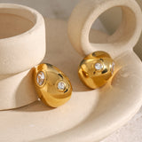 Aretes con diseño waterdrop